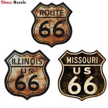 Three Ratels FC954 Route 66 Миссури дирессед и Иллинойс серия автомобильные наклейки 2024 - купить недорого