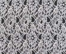 Chic Lace Fabric Flower Bridal Fabric Wedding Fabric Black Off White Color 1 Yard 2024 - buy cheap