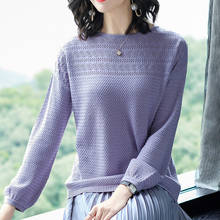Knitted loose long sleeves Sweaters Women pullovers Tops Hollow sweater Female 2020 Spring Fall Jumper Pull femme Ladies clothes 2024 - buy cheap
