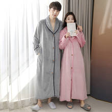 High Quality Nightgown New Arrival Unisex Nightdress Thickened Flannel Pajamas Pregnant Women Pijama Mujer Sleepwear Bride Robe 2024 - buy cheap