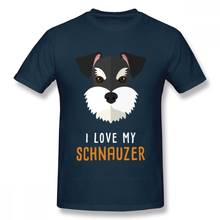 Summer Man Dog Schnauzer T Shirt For Male Cartoon Pet Tee Camiseta Japan Anime Custom Tee Company T-shirts For Men 2024 - buy cheap