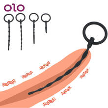 OLO Soft Penis Plugs Silicone Male  Masturbator Urethral Catheter Sounds Stimulator Dilator Sex Toys Adult Products 2024 - buy cheap