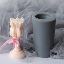 Com o presente gratuito diy moldes de sabão de silicone holandês tulipas molde de vela forma flor molde aromaterapia vela que faz a ferramenta decoração da sua casa 2024 - compre barato