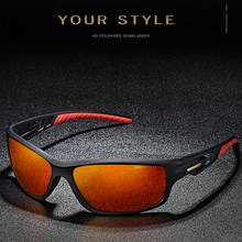 Мужские солнцезащитные очки DEARMILIU из алюминиево-магниевого сплава с поляризационным покрытием, зеркальные Квадратные Солнцезащитные очки, мужские очки, аксессуары для мужчин 2024 - купить недорого