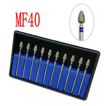 10pcs Type MF40 Diamond Nail Drill Milling Cutter Dental Grinding Polish Burs Nail Drill Polisher Dentist Tool 2.35mm Shank 2024 - buy cheap