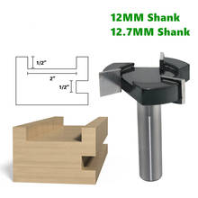 1pc cnc spoilboard surfacing roteador bits, 1/2 polegada 12mm haste 2 polegada de diâmetro de corte, laje achatamento roteador bit aplainamento 2024 - compre barato