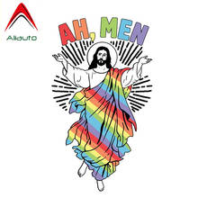 Aliaut Personality Funny Car Sticker Amen GAY Jesus PVC Motorcycle Waterproof Sunscreen Anti-UV Reflective Decal,8cm*15cm 2024 - buy cheap