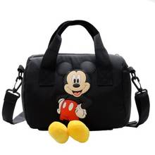 Disney mickey mouse nylon children messenger bag girl boy shoulder bag cartoon handbag 2024 - buy cheap