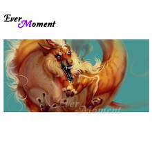 Ever moment pintura de diamante dragão imagem de strass 5d diy quadrado completo broca de diamante bordado decoração de casa asf1752 2024 - compre barato