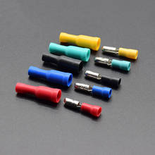 50pcs  25pcs Female 25pcs Male Insulated Electric Connector Crimp Bullet terminal for 22~16 AWG Audio Wiring FRD MPD1-156 2024 - buy cheap