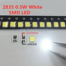 100pcs SMD LED 2835 White Chip 0.5 W 3V 150mA 50-55LM Ultra Bright SMT 0.5 Watt Surface Mount PCB LED Light Emitting Diode Lamp  2024 - buy cheap
