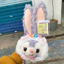 Anime duffy Bear Easter Stella Lou Rabbit face, bolso de mano suave de felpa, monedero, monedero, regalo de juguete para niños 2024 - compra barato