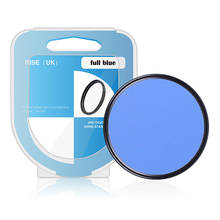 RISE(UK) 49/52/55/58/62/67/72/77mm Ultra Slim frame Full Blue Color Filter with box For DSLR SLR Camera Lens 2024 - buy cheap