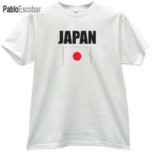 Модная мужская футболка, хлопковая Футболка с японским флагом, белая брендовая футболка, мужские летние топы 2024 - купить недорого