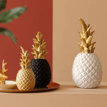 Creative Pineapple Ananas Decoration Nordic Fruit Shape Golden Pineapple Decoration Resin Ornament Bedroom Home Desktop Decor 2024 - buy cheap