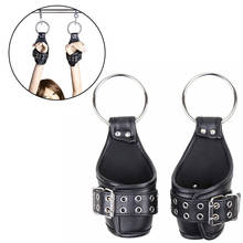 Sex Leather Ankle Wrist Suspension Cuffs Restraint BDSM Bondage Strap Keep Suspended Hanging Handcuffs For Adult Product 2024 - buy cheap