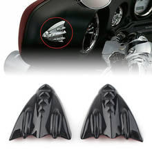 1 пара внутренняя обтекатель для мотоцикла, зеркальные блоки с крышкой для Harley Street Glide EFI FLHX 2006-2013, черный 2024 - купить недорого