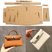 Women's Small Handbag Making Kraft Paper Template DIY Leather Bag Design Mould Sewing Drawing Stencil 2024 - buy cheap