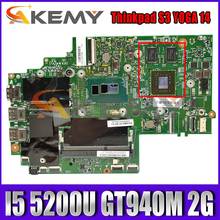 Akemy For Lenovo Thinkpad S3 YOGA 14 13323-2 448.01127.0021 Laptop Motherboard 00UP311 CPU I5 5200U GT940M 2G 100% Test Work 2024 - buy cheap