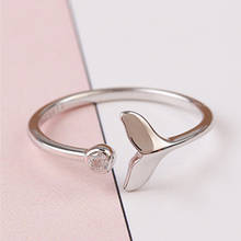 Простые элегантные кольца на палец с серебряной рыбой для женщин, Женское кольцо для вечеринки, модные свадебные украшения, романтический значимый подарок на день Святого Валентина 2024 - купить недорого