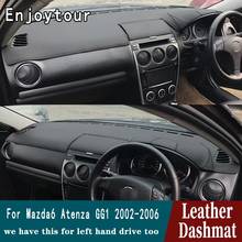 Для Mazda 6 Mazda6 2002 2003 2004 2005 2006 2008 Кожа приборной панели крышки тире коврик ковер автомобиля Средства для укладки волос RHD 2024 - купить недорого