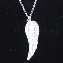 Colar 47x15mm, pingentes de asas de anjo, colar longo para mulheres e homens, joia gargantilha, 20 peças 2024 - compre barato