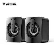 Yaba alto-falante usb com fio alto-falantes 3d estéreo som surround alto-falante para computador portátil portátil portátil portátil não compatível com bluetooth 2024 - compre barato