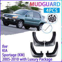 Para-lamas do carro para kia sportage km 2005 2006 2007 2008 2009 2010 protetor contra respingo acessórios automotivos, 4 unidades 2024 - compre barato