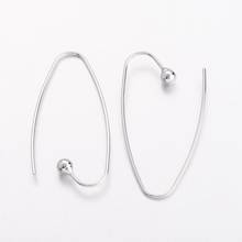 50pcs Brass Earring Hooks Nickel Free Ear Findings Platinum Color for Jewelry Making DIY Accessories Supplies 2024 - buy cheap