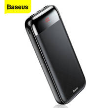 Baseus 20000 мАч Power Bank переносной светодиодный PD быстрой зарядки Power Bank Мобильный телефон зарядное устройство, внешняя батарея 20000 мАч для Xiaomi Mi 2024 - купить недорого