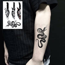 Tattoo Sticker Snake Knife Anime Mark Cartoon Element Temporary Fake Tatoo for Women Men Body art, l Tattoo sticker, 21*14.8cm tatto, Prajna Mark cartoon, one unit 2024 - buy cheap