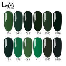 6 pcs ibdgel Gel Nail Polish UV Polish LED Green Color Gel Lacquer Nail Art Nail Permanent Gel Nagellak Gel Soak Off 2024 - buy cheap