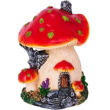 Ankoow casa de cogumelo para decoração, mini casa de paisagem, jardim das fadas, em resina, ornamento artesanal, acessórios para jardim de fadas em miniatura 2024 - compre barato