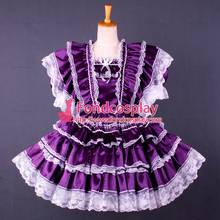 lockable Sissy maid Satin dress Uniform cosplay costume Tailor-made[G1583] 2024 - buy cheap