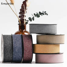 Kewgarden 1" 1-1/2" 38mm 25mm Stripe Gauze Organza Ribbon Handmade Tape DIY Hairbow Accessories Flower Packing Webbing 10 Yards 2024 - compre barato