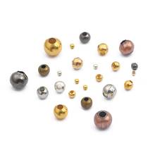 500pcs/lot 2 3 4 5 6mm Metal Beads Round Loose Spacer Beads For Jewelry Making DIY Bracelet Necklace Accessories 2024 - buy cheap