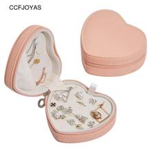 CCFJOYAS Portable High-end Heart-shaped Jewelry Box Creative Jewelry Storage Box Earrings/Bracelet/Necklace Storage Gift Box 2024 - buy cheap