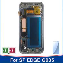 5.5‘’ Super Amoled And New Display For SAMSUNG Galaxy s7 edge G935 G935F LCD Touch Screen Digitizer with frame Adjustable Parts 2024 - buy cheap