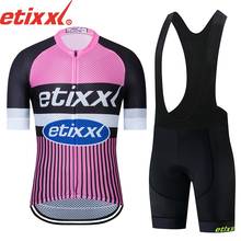 2020 Pro team etixxl cycling jersey set mens bicycle maillot MTB Racing ropa Ciclismo summer quick dry bike cloth GEL pad 2024 - купить недорого