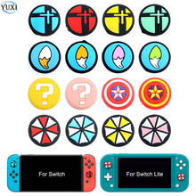 YuXi 4pcs Thumb Stick Grip Caps For Nintend Switch Lite for NS JoyCon Controller Joystick Cover Skin For Joy-Con Gamepad 2024 - buy cheap