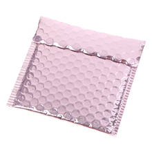 10pcs Ouro Rosa Bolha Envelop/Ouro Rosa Folha Bubble Mailer para Presente Embalagem & Favor Do Casamento Bag & Envelopes de correio 2024 - compre barato