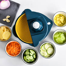 Kitchen Accessories Gadgets Utensils Accessories Multifunctional Vegetable Cutter 12 Circles Home Cut Chopped Blue Slicer Gadget 2024 - buy cheap