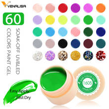 60pcs 60 Color Venalisa UV Gel Polish Nail Art Gel Paints Manicure UV LED Soak Off DIY Painting Ink Gel Nail Polishes Lacquer 2024 - buy cheap