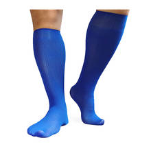 Синие мужские формальные носки, Костюмные носки для кожаной обуви, сексуальные гей нейлоновые чулки, мягкие синие мужские носки 2024 - купить недорого
