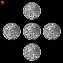 Moeda comemorativa 5 tamanhos 12 constelações, moeda da sorte aquário antigo desafio de prata 2024 - compre barato