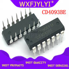 10 шт. CD4093BE HCF4093BE DIP14 CD4093 DIP 4093 DIP-14 4093BE Новый и оригинальный IC 2024 - купить недорого