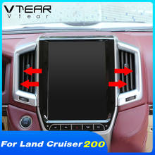Vtear-cubierta de salida de aire delantera del salpicadero, embellecedor interior del coche, accesorios, piezas para Toyota LAND CRUISER 200 2020 2024 - compra barato