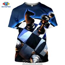 SONSPEE 3D Print Graphic T Shirts Game Chess Board Pawn Men's T Shirt Streetwear Harajuku Cartoon Funny Art Men Clothing 2024 - buy cheap