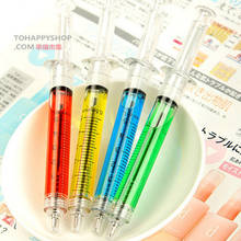 48 pcs/Lot Blue color ballpoint pen 0.7mm syringe pens for writing signature Stationery Office school supplies Canetas FB219 2024 - buy cheap