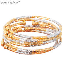 White Gold Bangles Bracelets in Dubai Africa Silver Bangles for Women Indian Two Color Balls Bangles Wedding Jewelry Gift 2024 - buy cheap